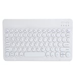 Vbestlife Ultra-thin Round Button Universal Wireless Bluetooth Keyboard for Smartphone/Tablet, for Windows/iOS/Android (white)