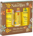 The Naked Bee Orange Blossom Honey Mini Bee Kit. Hand & Body Lotion, Lip Balm