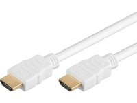 Premiumcord Hdmi High Speed + Ethernet Kabel,Bílý, Zlacené Konektory, 15M