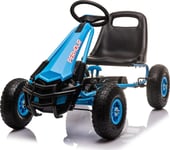 Triton Air Perhour Pedal-Gokart För Barn Blå + Handbroms + Uppblåsbara Hjul + Sitsjustering