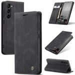 CaseMe Slim Plånboksfodral Samsung Galaxy S24 Plus Svart