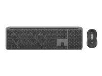 Logitech Signature Slim Combo MK950 - Sats med tangentbord och mus - trådlös - Bluetooth 5.1 LE - QWERTY - Nordisk - grafit