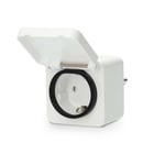 Nedis SmartLife Smart Plug, Zigbee 3.0, IP44, 3680W, ranska / Type E (CEE 7/6) - valkoinen
