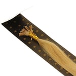 Just Beautiful Hair and Cosmetics Stick Extensions de cheveux naturels – 50 cm 0,5 g/i Tip extensions Micro Anneaux, Remy extensions capillaires