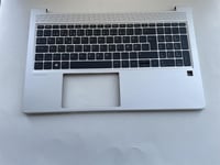 For HP ProBook 650 G8 M22004-081 Palmrest Top Cover Keyboard Danish Dansk NEW