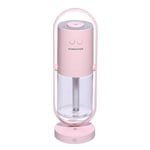 CJJ-DZ Negative Air Ion Humidifier 200ML Ultrasonic Essential Oil Diffuser Cool Mist Air Purifier 7 Color Lights For Home Office Household,humidifiers for bedroom (Color : Pink)