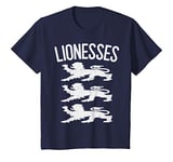 Youth Lionesses, For Children, Boys or Girls. Retro Kids England T-Shirt