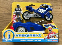 IMAGINEXT Power Rangers Blue Ranger & Triceratops Battle Bike DRV04 ~New~