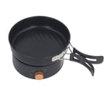 500W 1.6L Portable Electric Cooker US Plug With Foldable Handle Hot Pot Black
