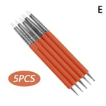 Nail Art Silicone Tip Pen Brushes Dotting Tools E Red