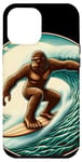 Coque pour iPhone 14 Pro Max Surf Bigfoot Sasquatch Yeti Holiday