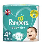Pampers Baby-Dry Nappies Size 4+ Essential Pack - 41 Nappies