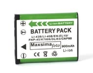 Maxsima - High Capacity 900mAh Compatible DS-5370, 02491-0066-00, Digital Camera Battery for Polaroid t370, t730, t831, t833, t1032..