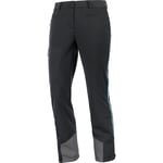 Salomon Women's MTN GORE-TEX Softshell Pant DEEP BLACK/BLUEFISH/ 36 REG, Deep Black/Bluefish