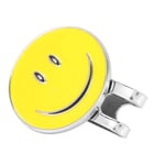 DAUERHAFT Metal Durable Polishing Electroplating Surface Hat Clip with An Extra Large Magnet,for Golfers(yellow)