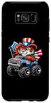 Galaxy S8+ Patriotic Tiger 4th July Monster Truck American Case