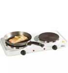 Brand New  Portable Electric   Non Slip Twin Hob New Hot Plate Cooker