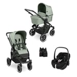ABC DESIGN Salsa 4 Air Pine Collection 2024 Barnvagn inkl. MAXI COSI bilbarnstol Pebble 360 Pro Essential Black och adapter