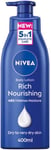 NIVEA Rich Nourishing Body Lotion 400ml Deep Moisture Serum Almond Oil Vitamin E