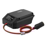 DC 18V till 12V Nedtransformator för 18V Batteri, Cigarettändaradapter, Power Wheel Adapter för Bil
