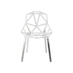 Magis - Chair One Vit - Vit - Matstolar utomhus - Metall