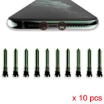 10X GREEN Bottom Pentalobe Torx Screws for Apple iPhone 11 / 11 Pro / 11 Pro Max