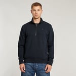 Nifous Half Zip Sweater - Dark blue - Men