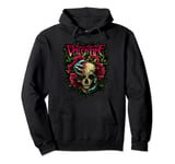Funny Bullet My Valentine Skull Roses and Red Blood Horror Pullover Hoodie
