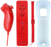 Remote Plus + Nunchuck till Wii-Wii U, Röd