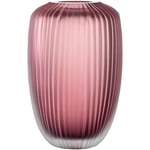 Leonardo Bellagio 036446 Vase coloré en Verre de qualité supérieure avec Relief extérieur Fait Main Framboise Hauteur 16 cm Diamètre 10 cm