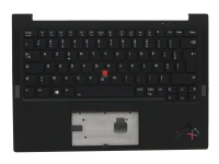 Sunrex - Erstatningstastatur for bærbar PC - med Trackpoint - bakbelysning - Fransk - med toppdeksel - for ThinkPad X1 Carbon Gen 9 20XW, 20XX