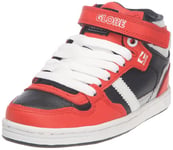 Globe Superfly-Kids, Chaussures de skate garçon - Multicolore (Black/Fiery Red), 33 EU (1)