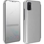 Hölster - AVIZAR - Samsung Galaxy Note 10 Lite - Spegel-effekt - Heltäckande Skydd - Stöd Funktion Silver