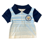 Manchester City Football Polo (Size 3-6M) Infant's Small Badge Top - New