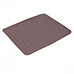 Cooling Mats Cooling Pad For Pets Dog Cats Cooling Gel Bed Cool Dog Blanket Pads Animal Cooling Mats,Brown,L(70-55cm)
