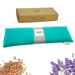 Bouillotte Micro-onde (42x12 cm) - Coussin Chauffant Micro onde - Boillotte Lombaire - Bouillotte Grain de Lin - Bouillotte Seche - Coussin Cervical Noyau de Cerise - Blé et Lavande