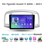 Android 9 Car Stereo Auto Radio 9 Inch Touch Screen GPS Navigation Head Unit for Hyundai Accent 3 2006 - 2011 Support Full RCA Output Bluetooth 4G WIFI Car Auto Play DVR DAB+ TPMS ,8cores,2G+32G