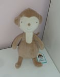 New Jellycat Thumble Monkey Beige Cream Soft Rattle Toy 6" THM4MK  / J1698 BNWT