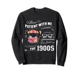 I'm from the 1900s Pixelated An ice cream cart with wheels Sweatshirt