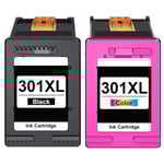 Kompatibel HP 301 BK XL / HP 301 C XL bundle 2 stk Bläckpatroner 32 ml