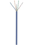 Pro CAT 6a network cable U/UTP blue 305 m - CU AWG - Blå - 305 meter