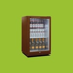 Drinks Fridge Husky C1H-900-BN-UK-HU 133 Litres Brown With Glass Door (00045)