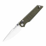 Real Steel Sacra Green Canvas Micarta