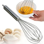 Oce180anYLV Stainless Steel Egg Whisk,8/10/12inches Balloon Wire Whisk Egg Beater Mixer Baking Utensil 12 Inches