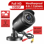 ZOSI Bullet CCTV 4IN1 HD 1080P Camera 80ft IR Night Vision For Home Surveillance