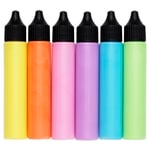 Ljuspenna med flytande vax för att måla på ljus, 6-pack i glada pastellfärger