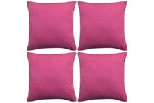 Be Basic Tyynynpäällinen Pellavatyylinen Pinkki 4kpl 40x40 cm - Pinkki