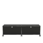 USM - USM Haller 43 TV-bänk Graphite Black - Fritz Haller,Paul Schärer - Svart - Metall