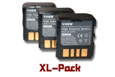 vhbw 3x batteries 600mAh (7.2V) Set pour caméra JVC GR-D450E, GR-D450EG, GR-D270, GR-D270E, GR-D270EG, GR-D270EX, GR-D270US, GR-D271 comme BN-VF707.