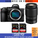 Nikon Z5 + Z 24-200mm f/4-6.3 VR + 2 SanDisk 128GB Extreme PRO UHS-II SDXC 300 MB/s + Guide PDF ""20 TECHNIQUES POUR RÉUSSIR VOS PHOTOS